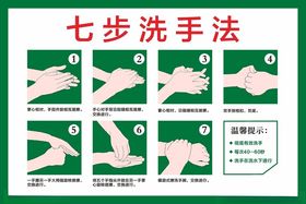七步洗手法专业方专业幼儿园动作