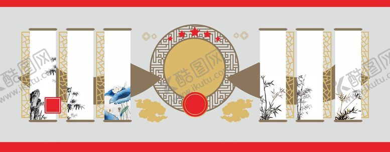 编号：34044801182220356978【酷图网】源文件下载-党建文化墙 