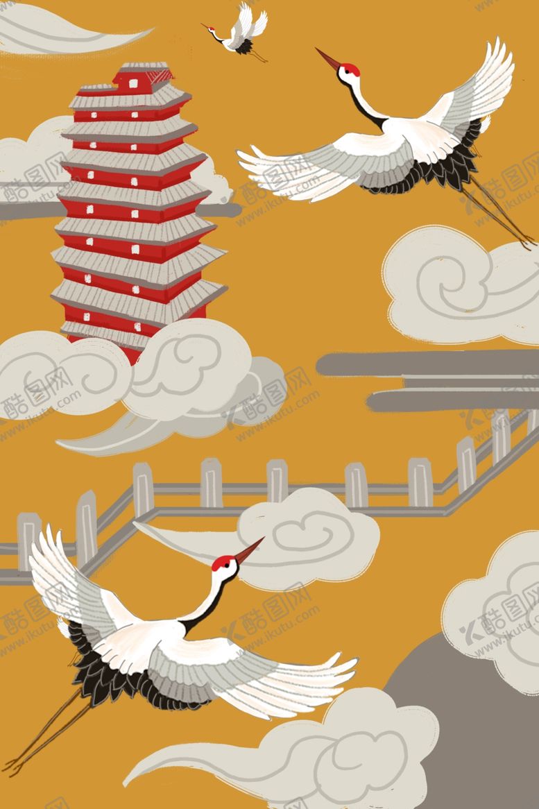 编号：45424110271151345391【酷图网】源文件下载-国潮插画