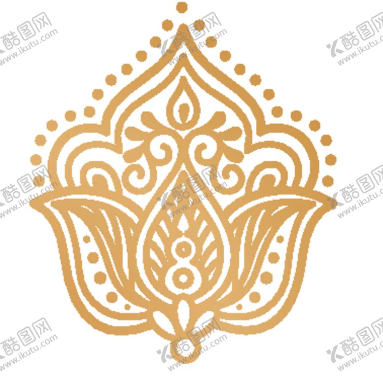 编号：37919909170953218804【酷图网】源文件下载-创意金色花纹图案设计