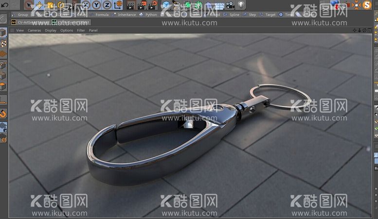 编号：74981711141838107081【酷图网】源文件下载-C4D模型钥匙扣