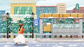 大雪海报素材