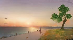 小清新简约创意海报图片二次元可爱唯美