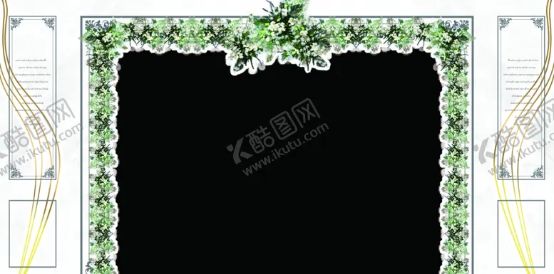 编号：16575909100243492365【酷图网】源文件下载-白色婚礼大屏