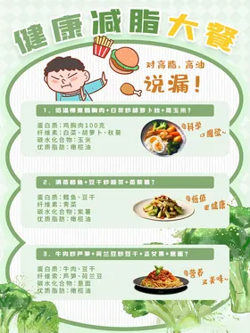 健康减脂餐图文