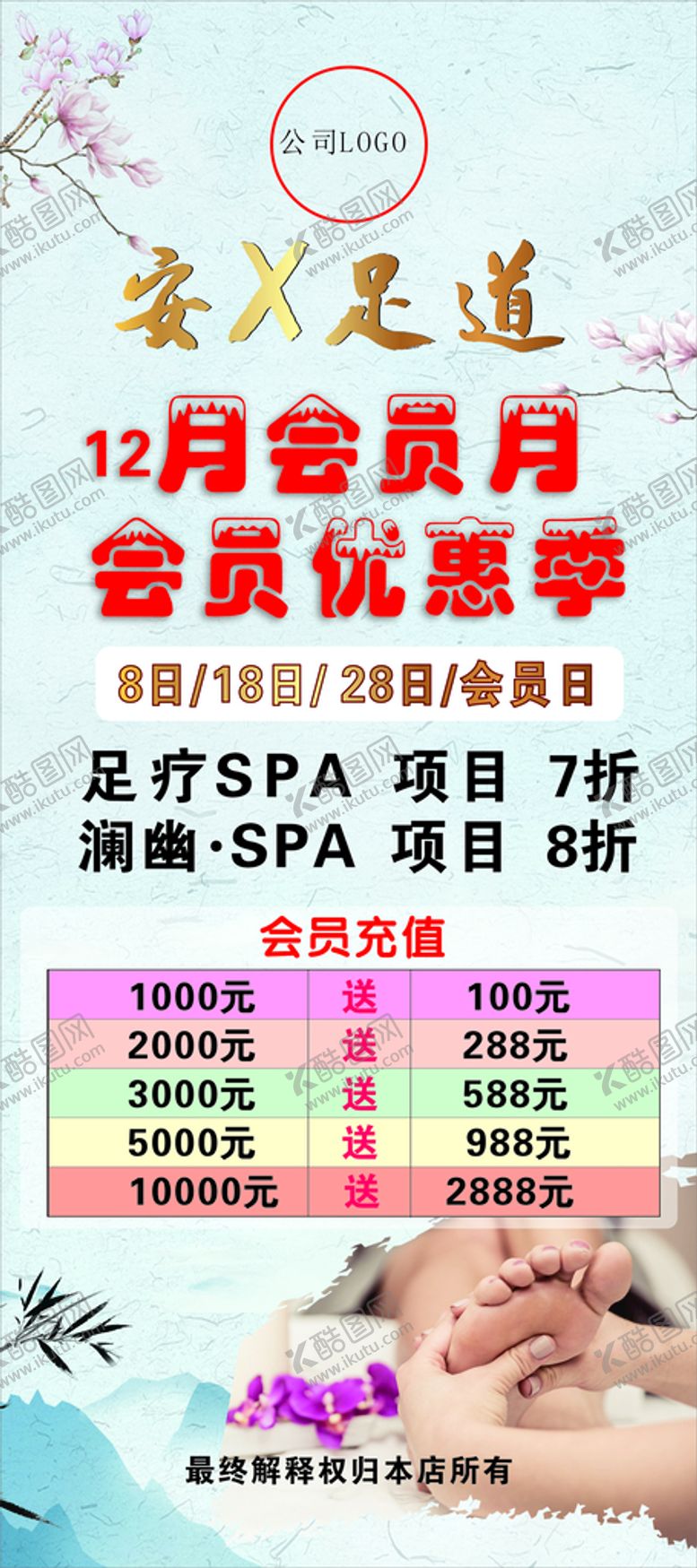编号：39862009200627327843【酷图网】源文件下载-展架 海报 足疗 足道