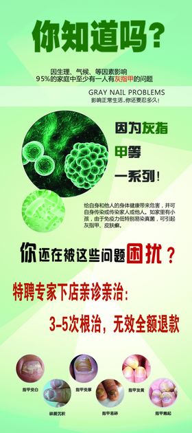 灰指甲X展架