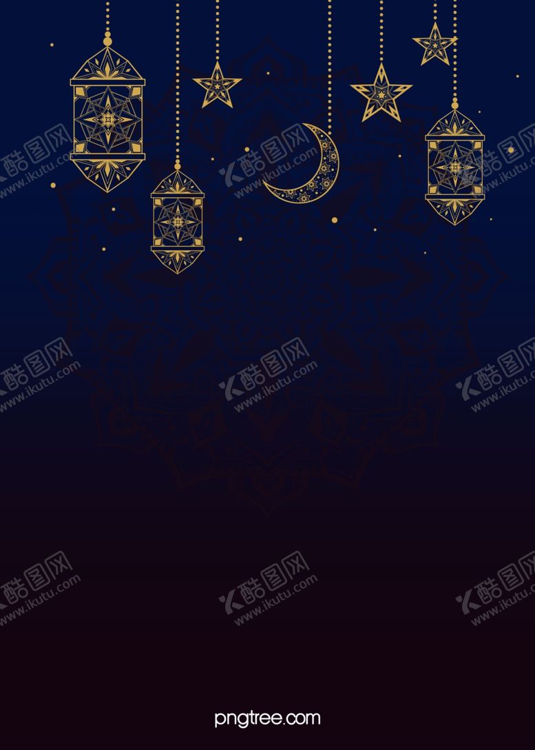 编号：21854906260319554217【酷图网】源文件下载-蓝色渐变灯星星月亮背景