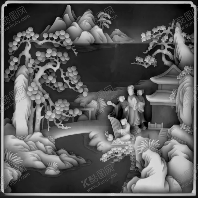 编号：88536711010259475712【酷图网】源文件下载-精雕图浮雕图灰度图黑白图