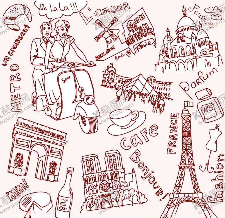 编号：78538310091229083807【酷图网】源文件下载-埃菲尔铁塔