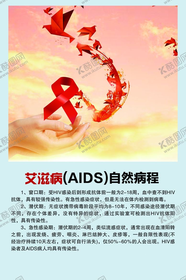 编号：77378010052030204938【酷图网】源文件下载-艾滋病自然病程AIDS