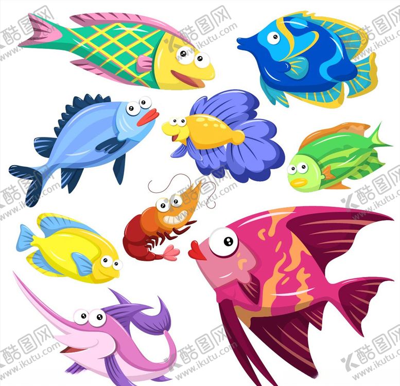 编号：69883009260329137243【酷图网】源文件下载-海洋生物集合