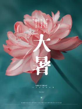 大暑地产西瓜海报
