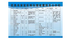 停车场温馨提示收费公示栏