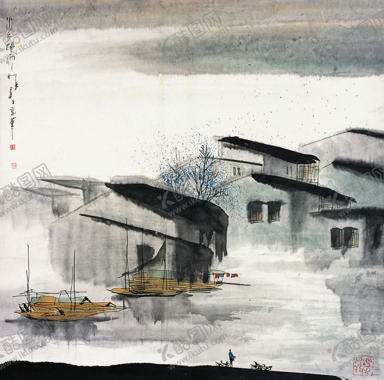 编号：85537510301132415043【酷图网】源文件下载-中式山水风景画