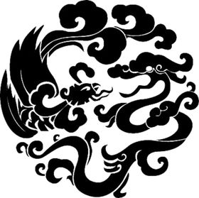 中国风金色龙元素