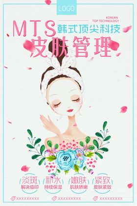 医疗美容护肤面膜宣传海报