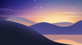 卡通风景插画