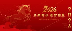 2026马年活动背景板