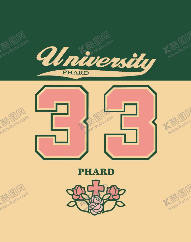 编号：74493404170117335010【酷图网】源文件下载-大学33号印花图案设计
