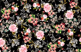 黑底花