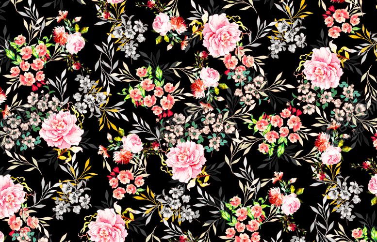 编号：23777210211119291246【酷图网】源文件下载-黑底花