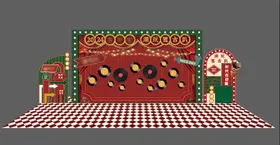 民国风年会活动美陈