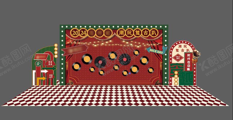 编号：54406812261235522046【酷图网】源文件下载-民国风年会活动美陈