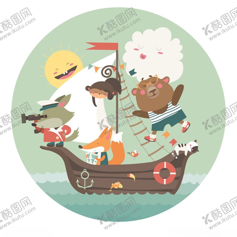 编号：49453302192015461613【酷图网】源文件下载-可爱卡通插画