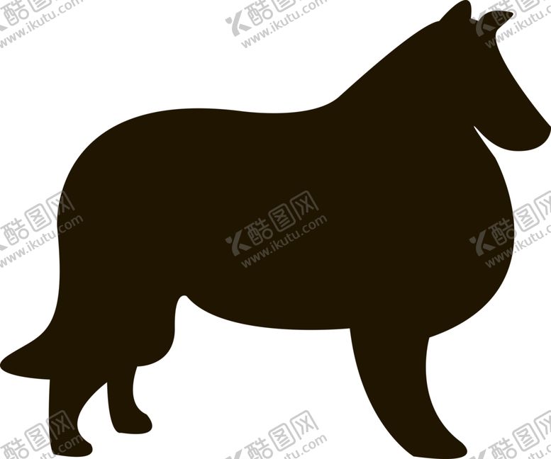 编号：30333504220051235768【酷图网】源文件下载-狗剪影