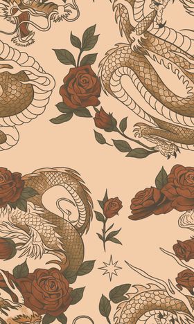 复古花卉纹理背景图案