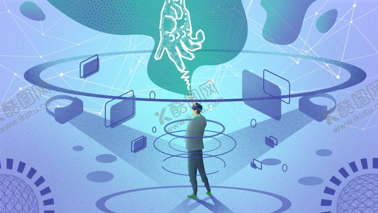 编号：92137610032312099886【酷图网】源文件下载-未来科技插画图案