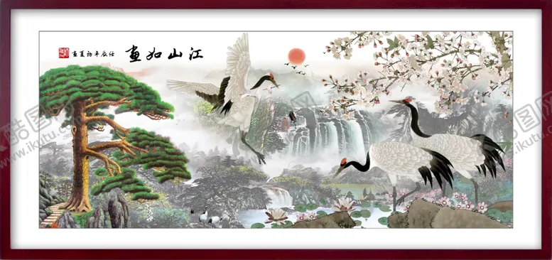 编号：13847009241420550982【酷图网】源文件下载-水墨山水画 中国风 意境 古风