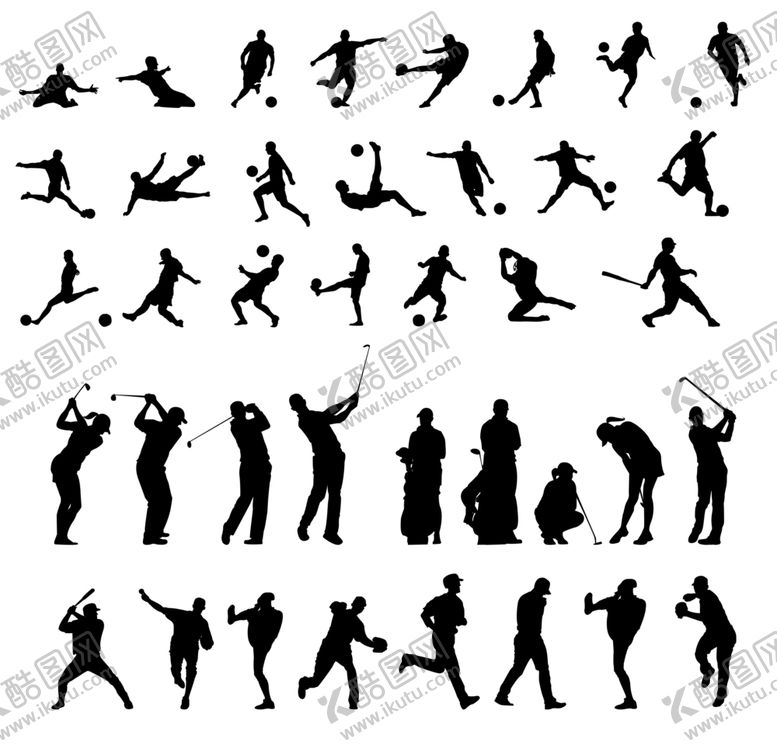 编号：62813910300650469991【酷图网】源文件下载-运动剪影