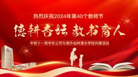 教师节地产展板 