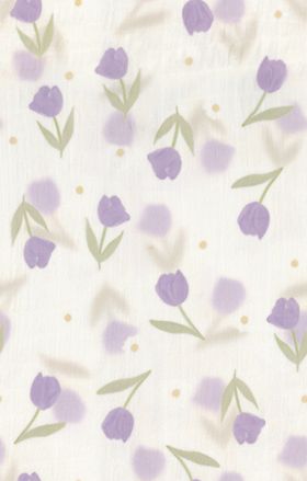 淡紫色小花清新无缝图案