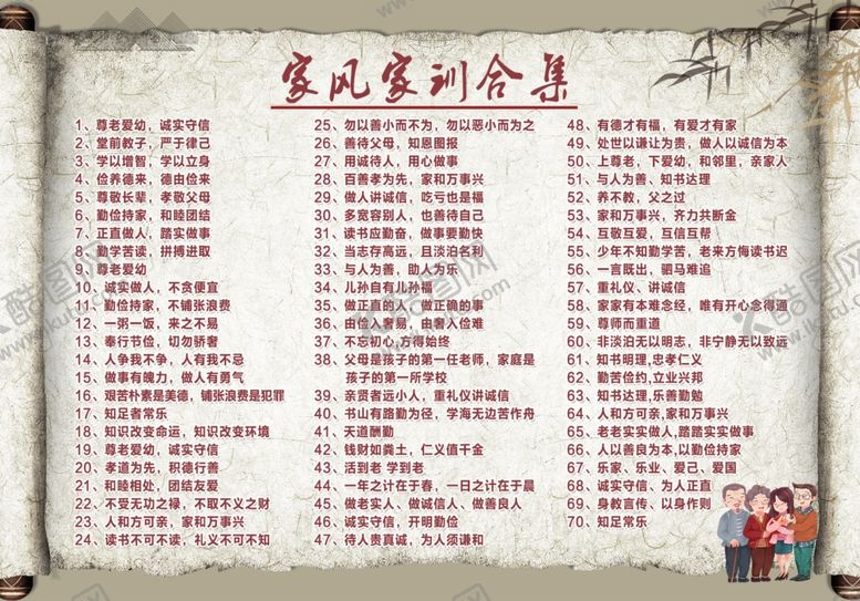 编号：13316307031407361591【酷图网】源文件下载-家训