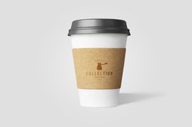 咖啡杯饮料茶缸纸袋包PSD样机