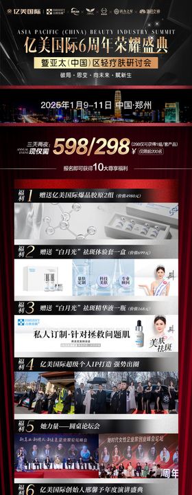 新美业招商邀约海报长图邀请函