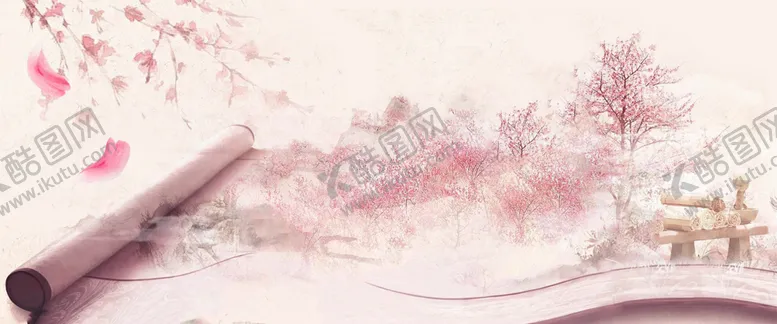 编号：54965510260104166578【酷图网】源文件下载-桃花景色
