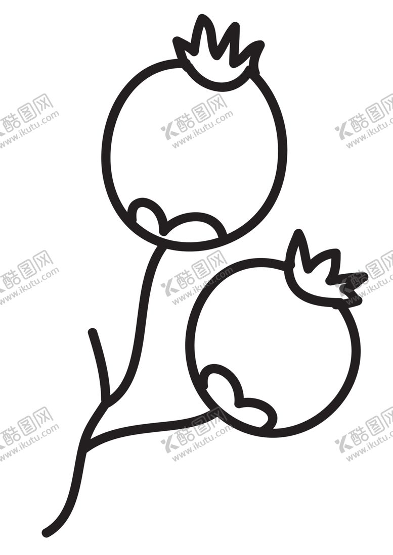 编号：31213409300143472935【酷图网】源文件下载-黑白手绘植物