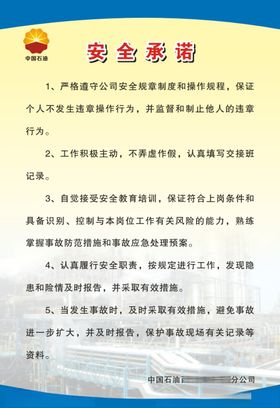 安全承诺