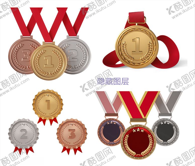 编号：17823010042344393690【酷图网】源文件下载-3D奖牌