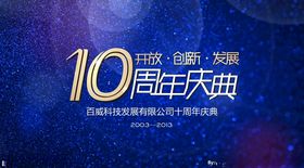 10周年庆房地产开盘盛典店铺纪念店海报