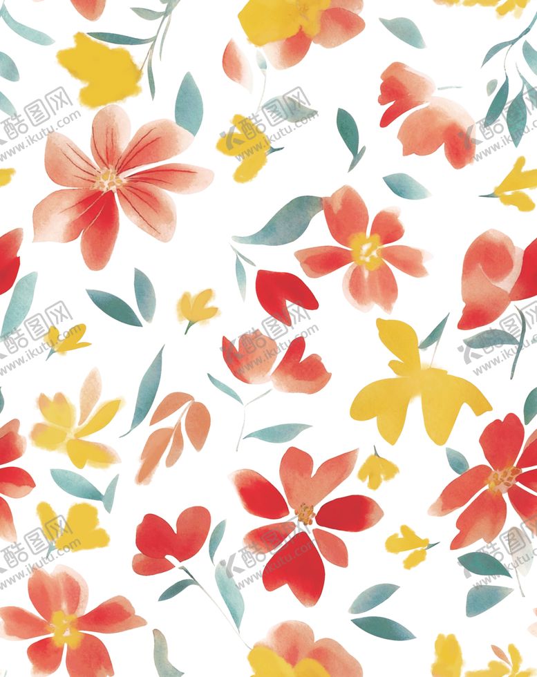 编号：44724304301738084200【酷图网】源文件下载-花卉图案背景清新风