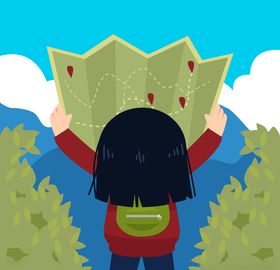 旅客游客插图Ai矢量人者