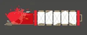 党建文化墙入誓词长廊背景设计