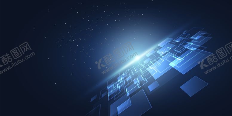 编号：90928910171844483922【酷图网】源文件下载-蓝色科技背景