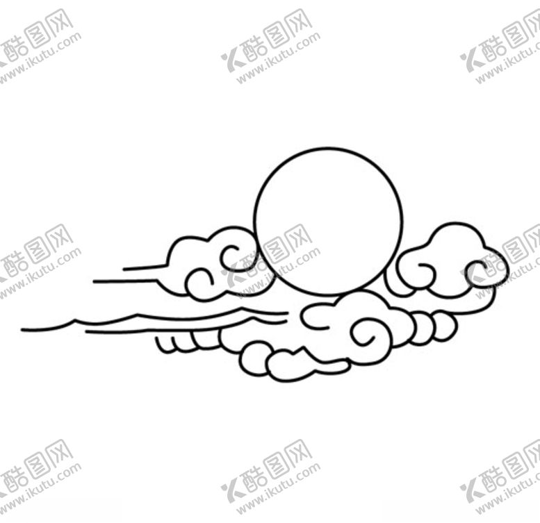 编号：29500409180248486422【酷图网】源文件下载-矢量线条云朵云彩