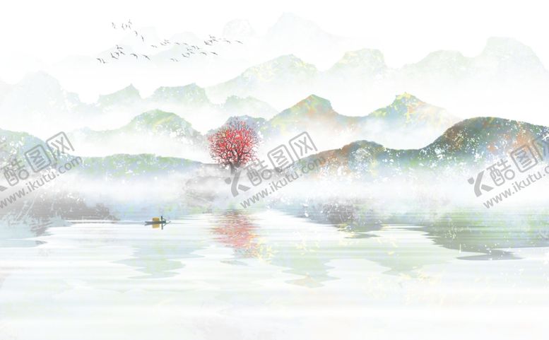 编号：23281210280136031575【酷图网】源文件下载-水墨山水